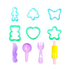 찍기틀 도구 모양틀 데코 점토 칼라 클레이 촉감 놀이 어린이집 유치원 모래놀이 12종 10종 플라스틱 통, 찍기틀10종10개입