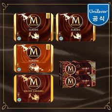 매그넘 아이스크림 인기구성 [총 18개] (클래식2팩 (8개) 아몬드1팩 (4개) 솔티드카라멜1팩 (4개) 더블초코싱글 2개)