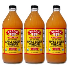 별도표기 브래그 사과 식초 946mlx3개 초모식초 애플사이다비니거 애사비, 946ml, 3개