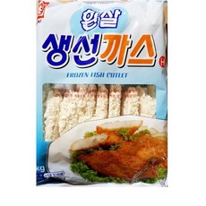 [더착한푸드]한성 흰살생선까스(60gx20) 식자재마트 대용량 업소용 흰살생선까스 수산가공 즉석식품 간식 안주 생선까스