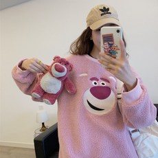 차이온 랏소 뽀글이 맨투맨 양털맨투맨 토이스토리 캐릭터 루즈핏
