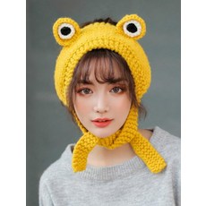 Princess 개구리 토끼 귀도리 체리 개 귀마개뜨기 재밌는 선물