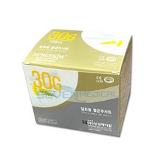 성심 일회용 멸균주사침 여드름니들 30GX38mm 100pcs "세븐메디컬 출고", 3개