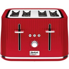 [영국직송] TEFAL 로프트 TT60540 4-슬라이스 토스터 - 체리 레드, 단일옵션