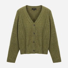 [써스데이아일랜드](T246MCD136W)케이블 가디건