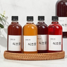 천연 발효 사과식초 수제 애플사이다비니거 파인애플 생강 아로니아 바나나 오미자 석류 식초 1000ml, 석류식초, 1L, 1개