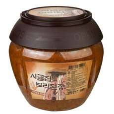 시골집 항아리숙성 보리된장, 1개, 2kg