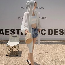 시스루롱가디건