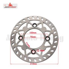 오토바이 카요 BSE 앞뒤 디스크 브레이크 디스크 플레이트 포켓 더트 바이크 180mm 190mm 200mm 210mm 220mm 125cc 140cc 160cc, 5) 210mm, 1개
