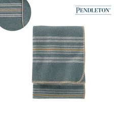 [펜들턴] 에코 울 어빙 쉐일 스트라이프 블랭킷 - 로브/담요, 상세 설명 참조, 1개