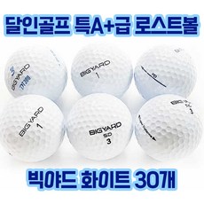 달인골프 빅야드 로스트볼 화이트 특A+급 30개 - 넥센빅야드