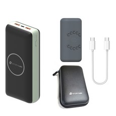 샤오미 7세대 1만 스토리링크 10000 20000 30000 대용량 무선 고속 충전 PD 보조배터리, 스토리링크 무선 3만+CtoC케이블+파우치+그레이케이스