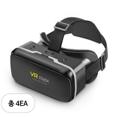 코시 가상현실 스마트폰 VR기기 360도 초점 조절 블랙 VR4076, 4개
