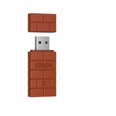 ps5 블루투스 듀얼센스 호환 동글 플스 리시버 컨트롤러 송신기 8bitdo usb 무선 어댑터 2 수신기 닌텐도 스위치 ps1 raspberry pi mini ps4 핸들, 벽돌색, 02 Red