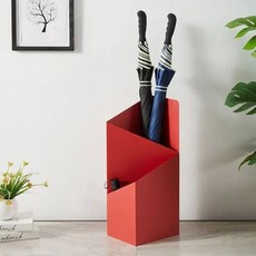고급 디자인 우산꽂이 거치대 물받이 인테리어, 1개, 빨간색