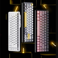 [ XC샵 ] AJAZZ AK680MAX 무선 8K 마그네틱축 기계식 게이밍 키보드 8K 수익률 RT0.01지원 RGB램프 전키 핫스왑DIY, 블랙, RGB버전-유선8K 무선1K