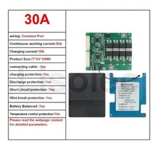 충전 21700 보드 BMS 밸런스 32650 20S 배터리 방전 19S 셀 보호 Lifepo4 60V 및 PCB NTC 리튬 이온 18650 18S 72V, 36) Lifepo4 20S - 30A Common P