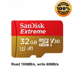 Sandisk Extreme PRO 카드 128 기가 바이트 64 256 400G 1 A2 UHS-I V30 512 메가바이트/초 U3 32 A1 마이, 01 Gold-32G, 1개