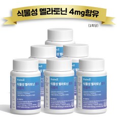 살므시 식물성 멜라토닌 함유 멜라나이트 HACCP인증, 6개, 60정