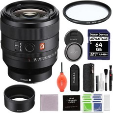 소니 FE 50mm f1.4 GM 렌즈 픽셀 허리케인 송풍기 포함 E마운트 미러리스 카메라 번들 청소 키트 64GB SD 카드 이상 | 1.4, Plus