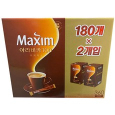 맥심 아라비카 100 커피믹스, 11.8g, 180개입, 2개