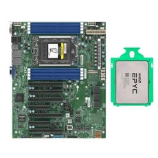 AMD EPYC 7302P CPU 슈퍼 H12SSL-i 마더보드 16 코어 3 GHz 최대 3 3 GHz, 1)마더 보드