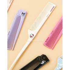 산리오 고양이 헬로키티 접이식 휴대용 꼬리빗 3세 4세 5세 작은, 1개
