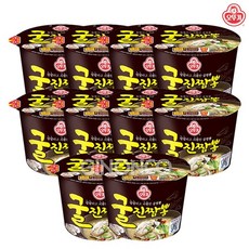 밴드증정 오뚜기 굴진짬뽕 용기 110g 컵라면 진짬뽕 탕비실 해물짬뽕 해장 라면 무배, 10개