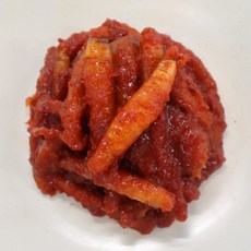 [여우마을 수제반찬] 제주품은 국산 더덕무침, 4개, 250g