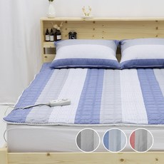 홈홈 먼지없는 세미마이크로 전기 온수 온열 매트커버, 트리플_오션