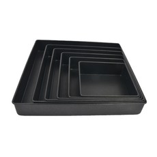 정사각팬/1호(단면코팅) 13.5x13.5x4.5cm, 1개