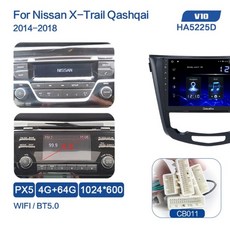 Dasaita 10.2 IPS 스크린 Android 10 Carplay for Nissan X-Trail T32 Qashqai j11 Radio 2014 2015 2016 2017, 협력사, V10-CB011, 6 코어