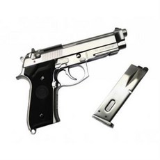비비탄총 WE New System 신형 M9A1 실버/블랙 가스 핸드건
