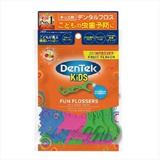 피르박스 DENTEK 키즈 팬 치실 75개입 치실, 단일