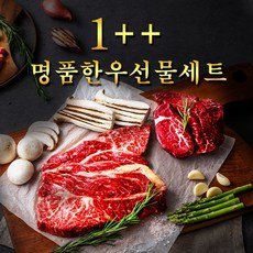 1++ 투뿔 한우선물세트 구이용 1등급 안심 꽃등심 국거리 양지 불고기 명절 설날 추석 설 한우 1.2kg 1+, 7번_1++등급 프리미엄4호 한우선물세트