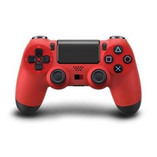 게임패드 호환 PS4 슬림 프로 조이스틱 컨트롤러 듀얼 진동 무선 블루투스 플레이스테이션 5 PC IOS 안드로이드용, 1개, 4) 레드