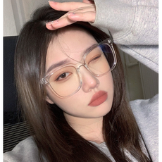 남녀공용 빅사이즈 블루라이트차단 패션 뿔테 안경