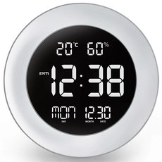 [코스트코] OWC 미드나잇 LED 디지털 벽시계 /시계선물/ 고급벽시계 / 원형벽시계/ 무소음벽시계/ 집들이시계