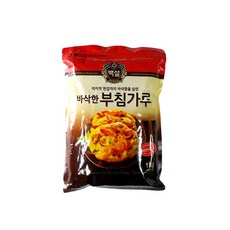 알파코퍼레이션 푸드) CJ백설 바삭한 부침가루 1kg 1k, 단일 수량
