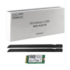 [에즈윈아이피씨] WM-AX210 (무선랜카드/M.2/2.4g), 1개
