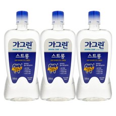 가그린 스트롱 구강청결제, 1200ml, 3개