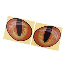 JC 방수 카약 보트 스티커 고양이 눈 자동차 트렁크 범퍼 데칼 10 x 8 cm
