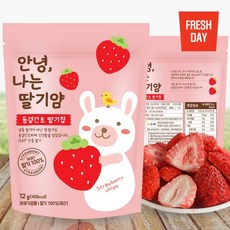 농협 안녕 나는딸기얌 동결건조 딸기칩, 12g, 10개