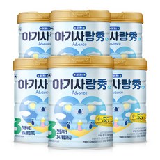 아기사랑 수 어드밴스 분유 3단계 750g 6캔 빠른배송, 아기사랑 수 어드밴스 분유 3단계 750gx6캔, 6개