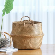 라탄 해초 화분 바구니 L 핸드메이드 감성 라탄바구니 생활용품 인테리어