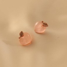 복숭아귀걸이