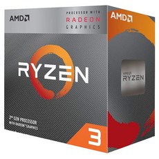 AMD 라이젠 3 데스크탑 프로세서 4코어 언락 라데온 그래픽 (3200G), 3200G 4-Core - 라이젠3200g