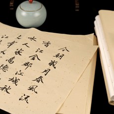 멍석 엔틱색상 화이트 금박입힌서화 화선지 필법 전용지 4척 모두 3개오픈 붓글씨 글쓰기가능 지서예 작은해서체 작품 종이초보자 중대 창작, C01-화이트 종이(광택면), T03-4척 3개오픈(46*69cm)50장