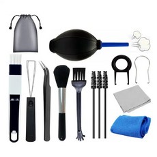 스크린 청소 키보드 도구 브러시 먼지 카메라 세트 기계식 정전기 방지, 02 --12Pcs, 1개