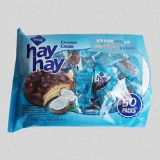 헤이헤이 코코넛맛 크림 (파랑) 10g 과자 골라담기 미니 스넥, 100개